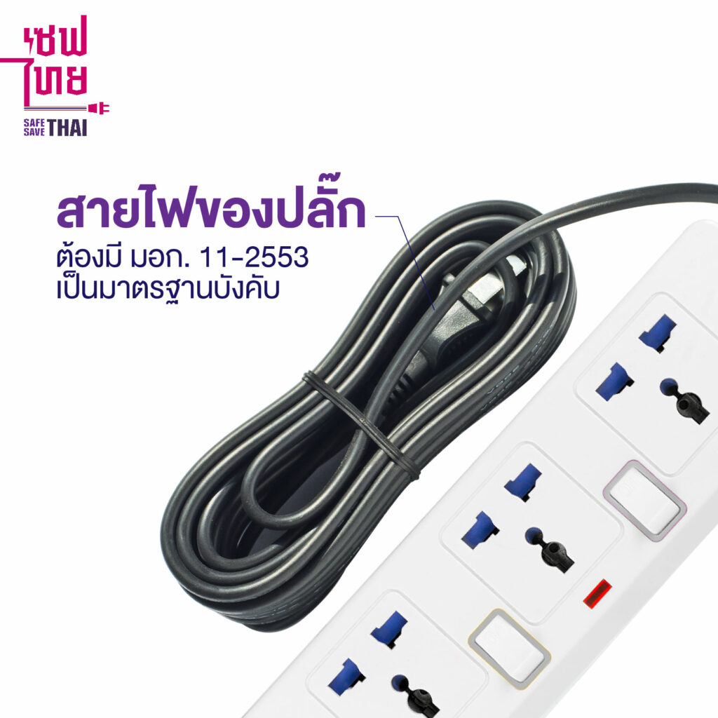 สายของปลั๊กไฟ